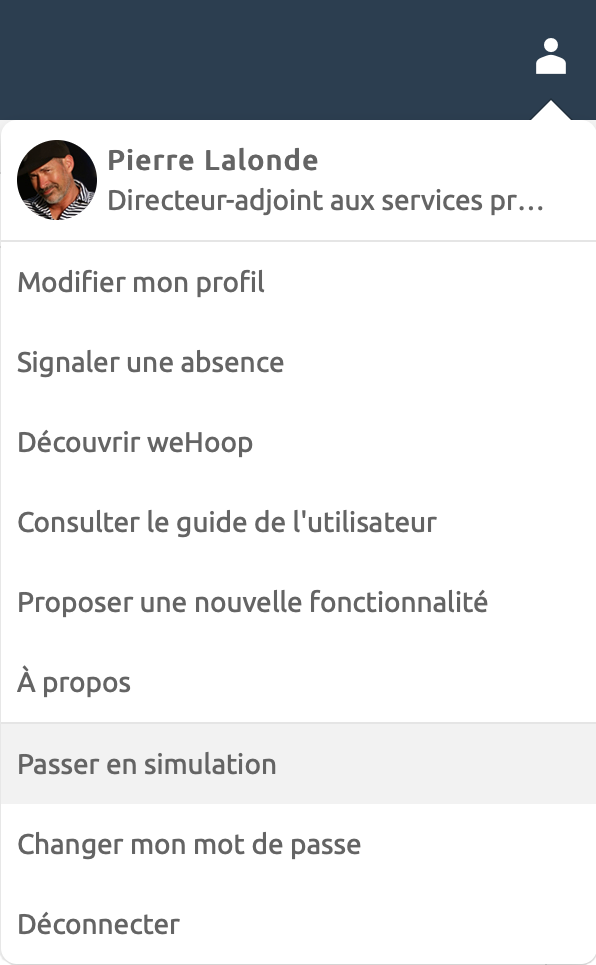 Passer en simulation sur WEHOOP