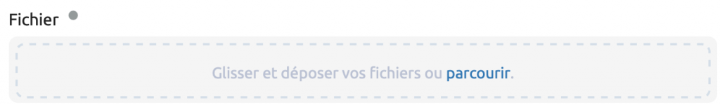 Représente un champ de type fichier